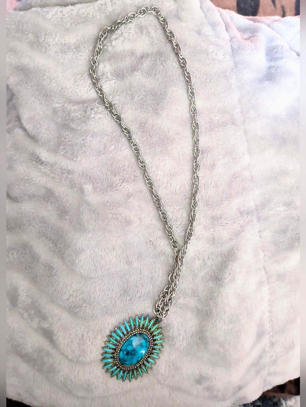 Southwestern Sunburst Pendant Necklace